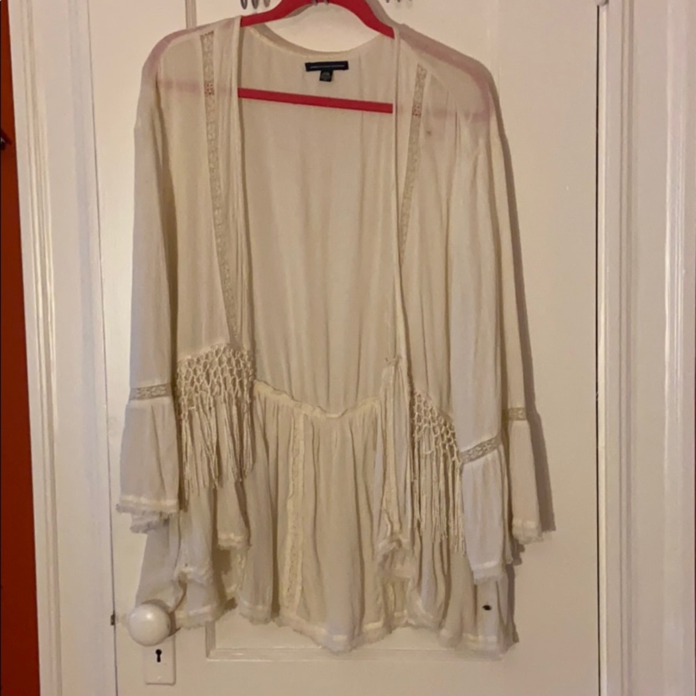 American Eagle Fringe Cardigan
